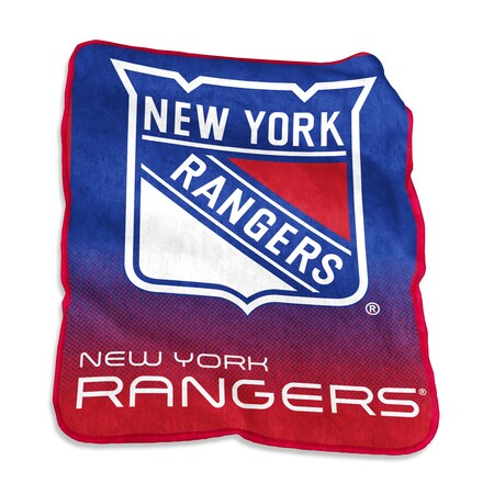 Logo Brands NY Rangers Raschel Throw 820-26A